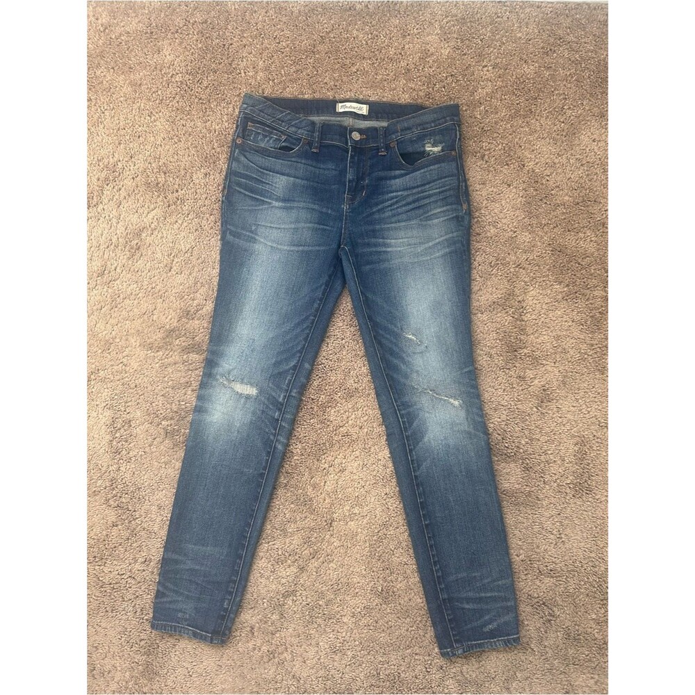 Madewell Skinny Skinny Medium Wash Jeans with Light Distressing Size 29